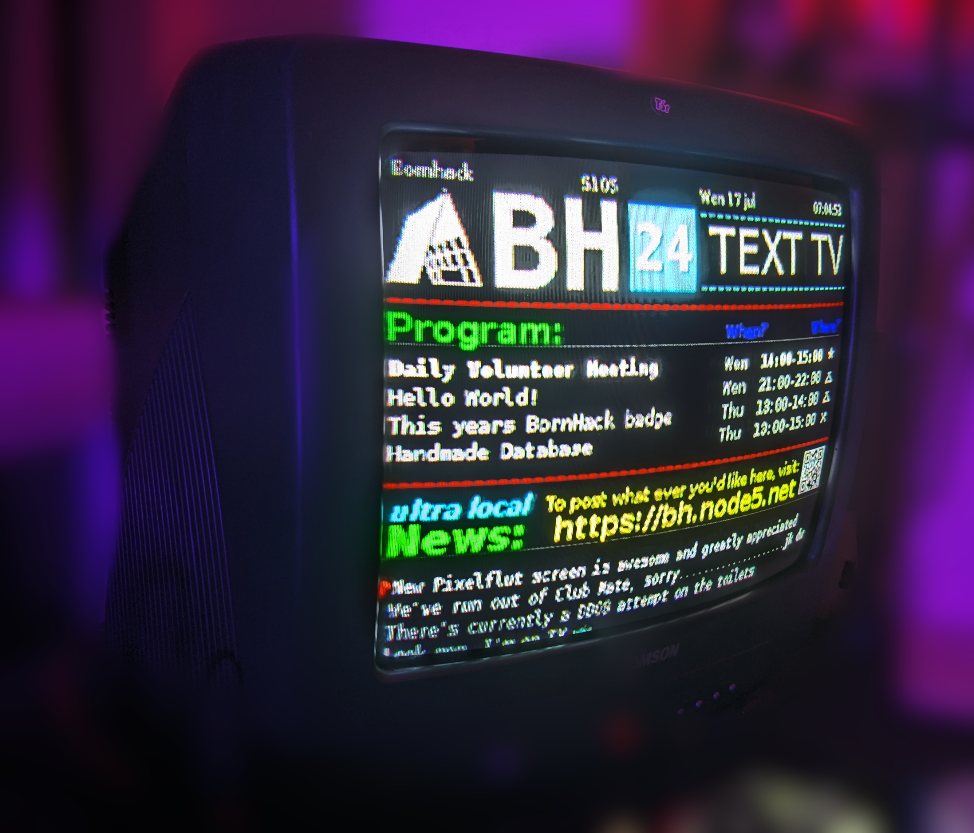 Text TV CRT